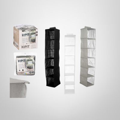 Organizador de Tela TNT para Armario 6 Divisiones 25x25x138cm
