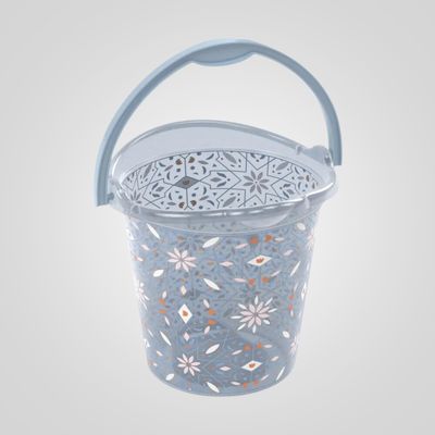 Balde 8 litros PLASÚTIL “Mandala” (Azul)