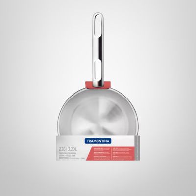 Sarten de 28cm de Acero Inoxidable "Allegra" TRAMONTINA