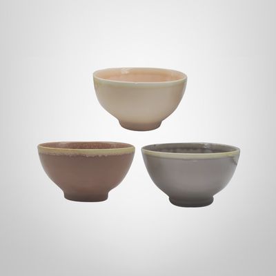 Bowl de Ceramica Gres 420ml Colores Surtidos 13,2x7,5cm