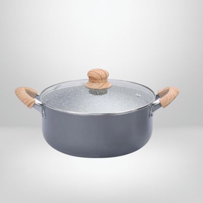 Cacerola Antiadherente de Aluminio con Asas 26 cm HUDSON "Granito"