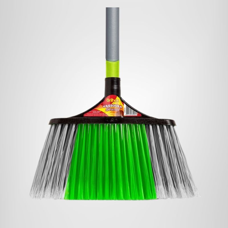 Escoba doble barrido de madera