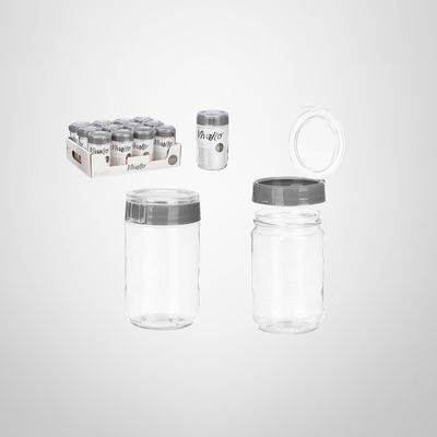 Recipiente de Vidrio con Tapa Plástica 660ml