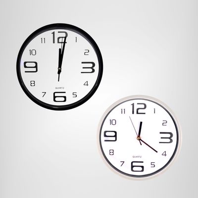 Reloj de Pared c/Borde a Pila 25cm