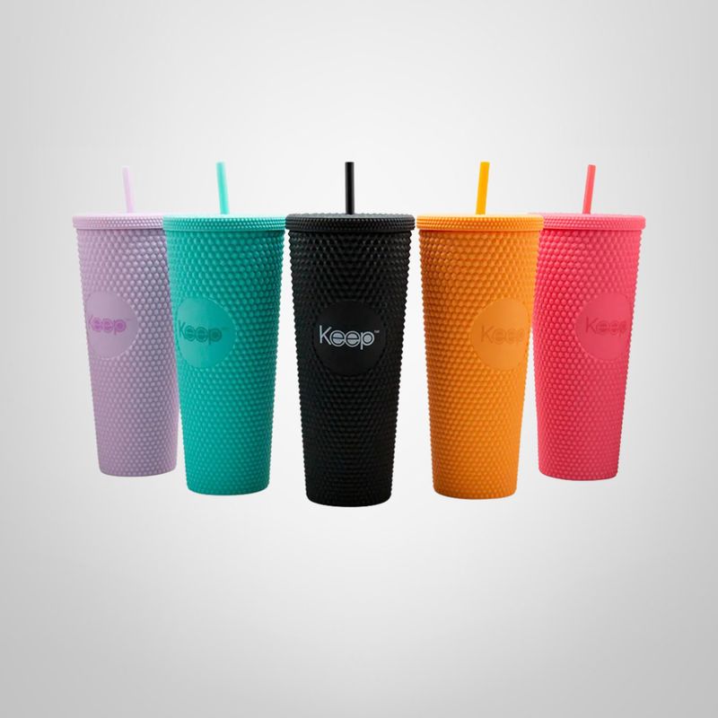 Vaso Tumbler Venti de Plastico c/Sorbito 700ml KEEP