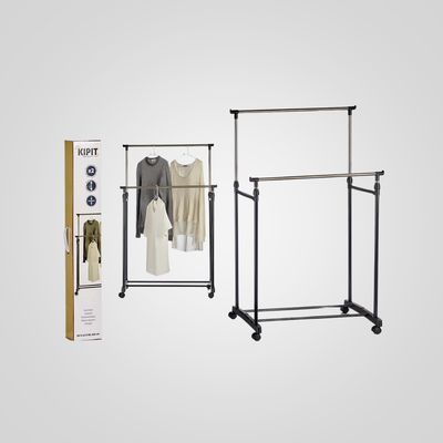 Perchero doble de metal con ruedas KIPIT