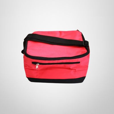 Bolsa Lunchera Termica de Tela c/Bolsillos y Asa 26x18x16cm