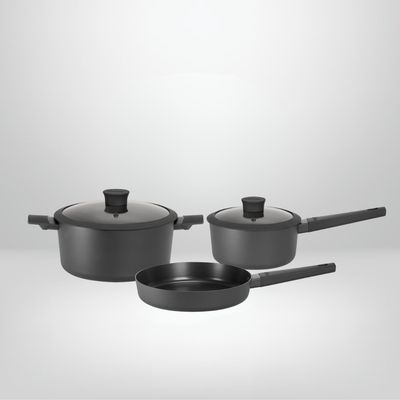 Juego de Ollas Antiadherentes "Daily" 5 Piezas HUDSON