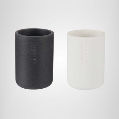 Vaso para Cepillos de Dientes de Cerámica Blanco
