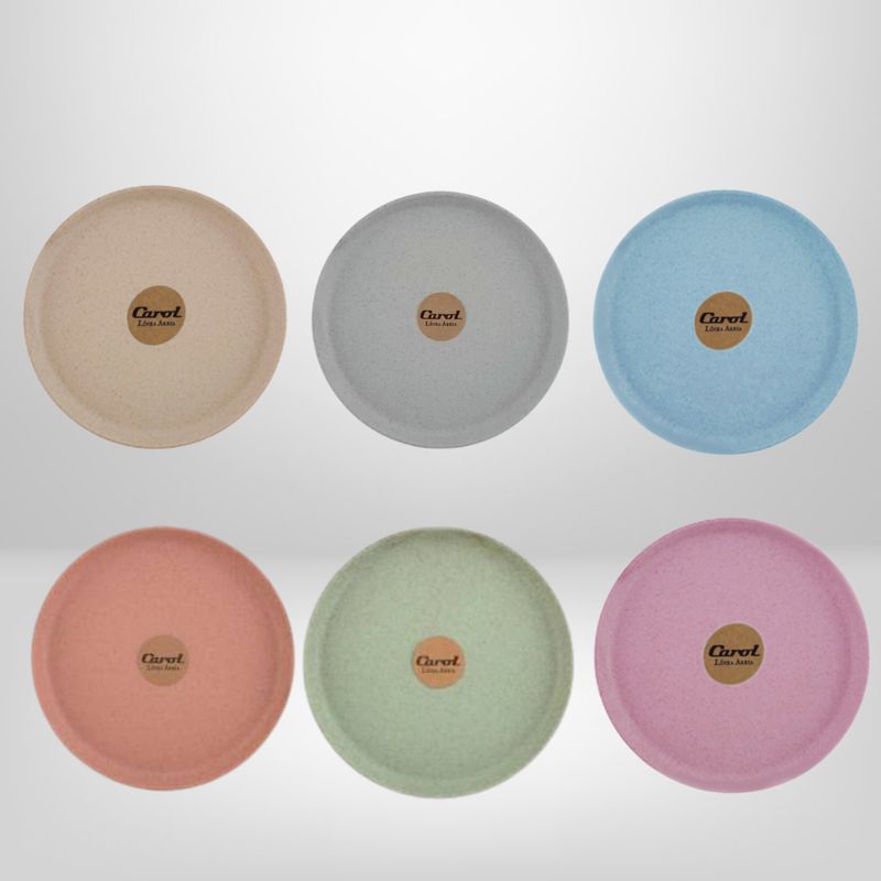 Plato Postre Plástico 20cm "Areia" CAROL