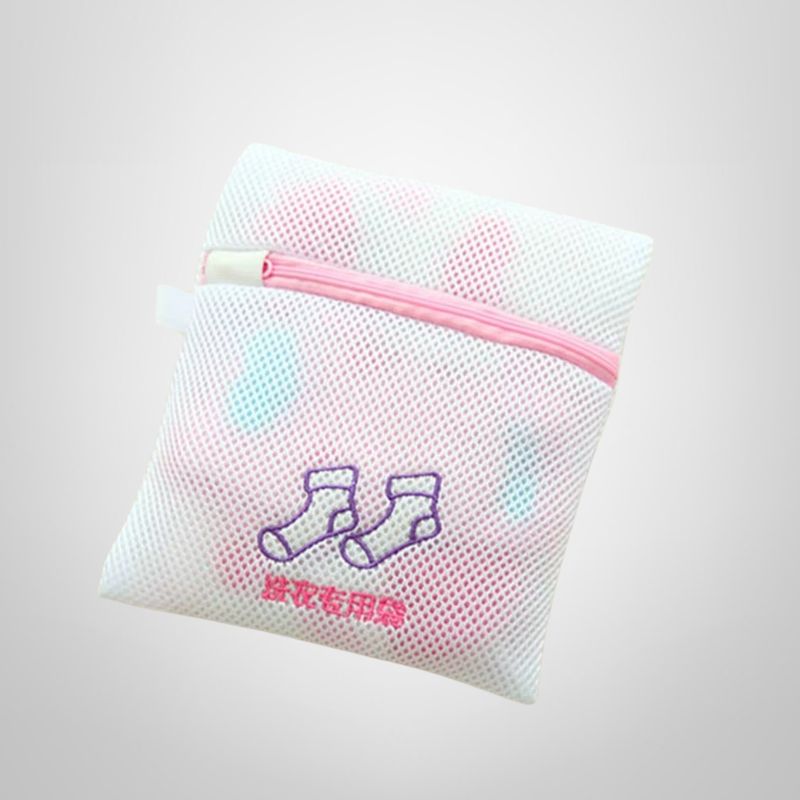 Bolsa de Tela para Lavar Medias en Lavarropas 20x21cm