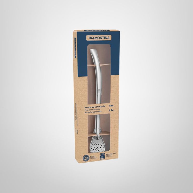 Bombilla de 19cm de Acero Inoxidable  TRAMONTINA