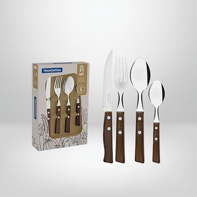 Juego de Cubiertos 24 Piezas Tradicional TRAMONTINA