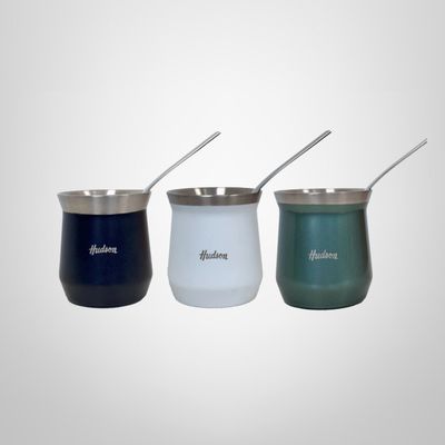 Mate c/Bombilla de Acero Inoxidable HUDSON