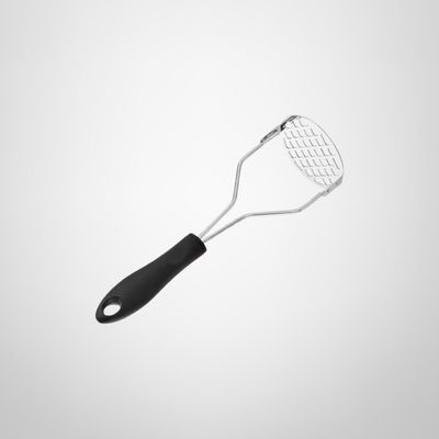 Pisa Papas de Acero Inoxidable 28cm c/Mango Plástico Negro