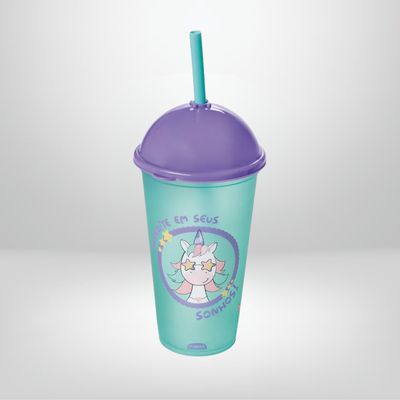 Vaso MilkShake 500ml PLASÚTIL “Unicornio”