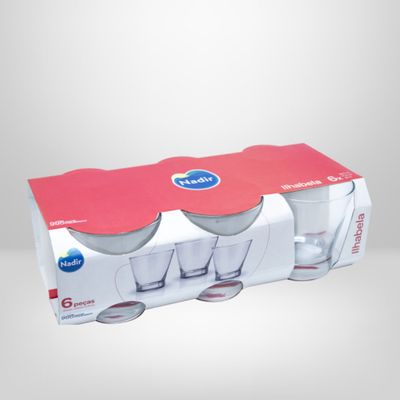 Set Vaso de Vidrio "Ilhabela" Whisky x6