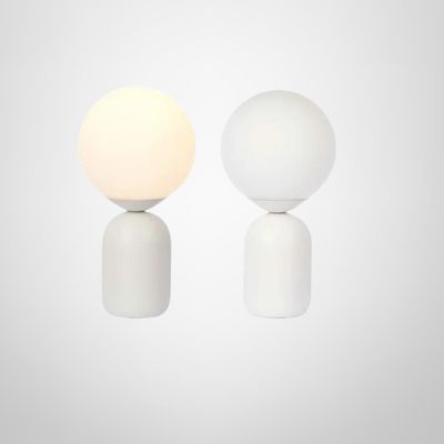 Lampara de Mesa Bola Blanca