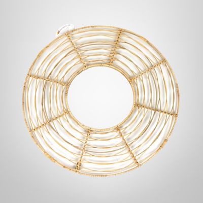 Espejo Redondo Decorativo Rattan 54cm