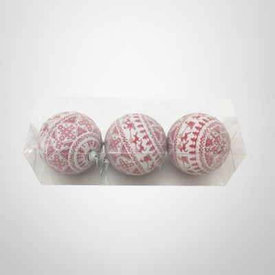 Set 3 Chirimbolos Navideños de 7cm con Diseño