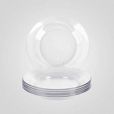 Plato hondo transparente 22cm NADIR