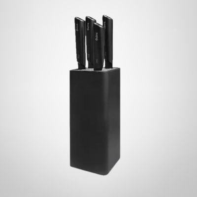 Juego de Cuchillas c/Taco 5 Piezas "Design" Negro  HUDSON