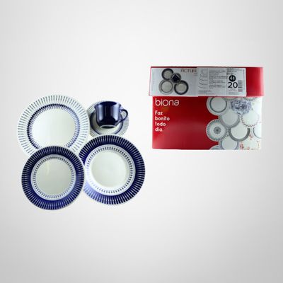 Juego de Vajilla 20 Piezas "Colb" Cerámica OXFORD