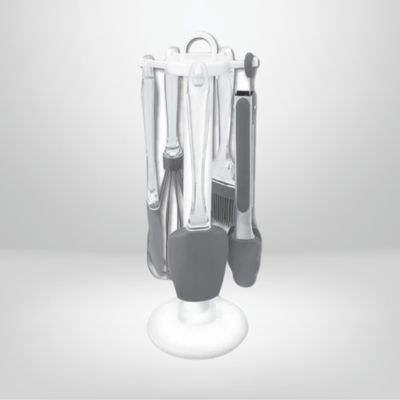 Set Utensilios Repostería de Silicona x5 c/Base Giratoria HUDSON