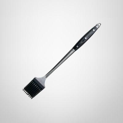 Cepillo de Parrilla de Acero Inoxidable c/Mango Madera 44cm HUDSON