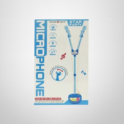 Micrófono de Pie Doble de Juguete con Luz 3AA