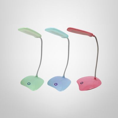 Lampara Touch LED Flexible c/Base Chata para Escritorio Varios Colores