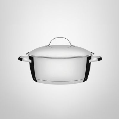 Cacerola de 24cm de Acero Inoxidable c/Asas "Allegra" TRAMONTINA