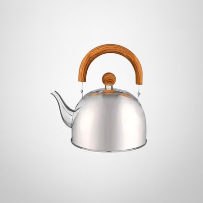 Caldera Pico Cisne de Acero Inoxidable 1,5L c/Mango de Madera HUDSON