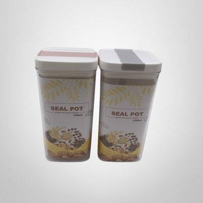 Recipiente de Acrilico Hermetico Cuadrado 1200ml