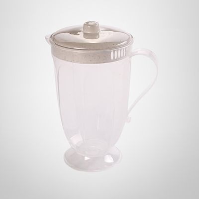 Jarra de Plástico Retro 2 Litros c/Tapa Crema Marmol PLASUTIL