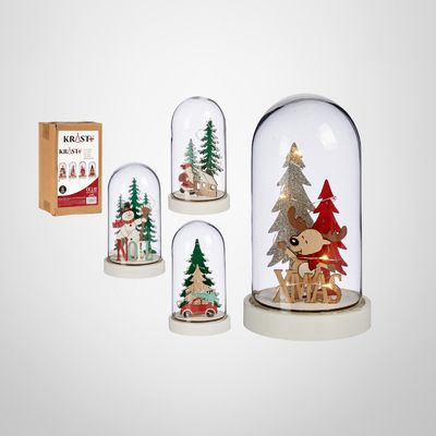 Cúpula de Cristal Navideña c/Luz