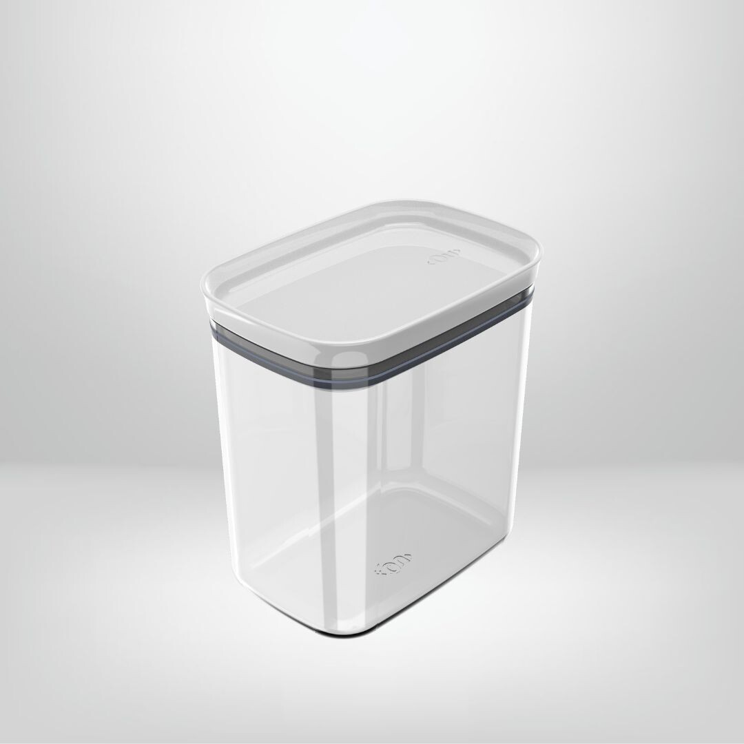 Recipiente Hermético Organizador 1,5 litros OU "Block", Color: Blanco