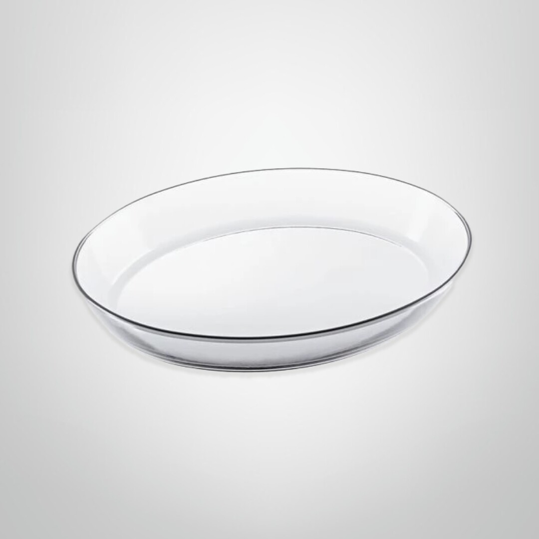 Asadera Ovalada de Vidrio Templado 2400ml MARINEX "Oval"