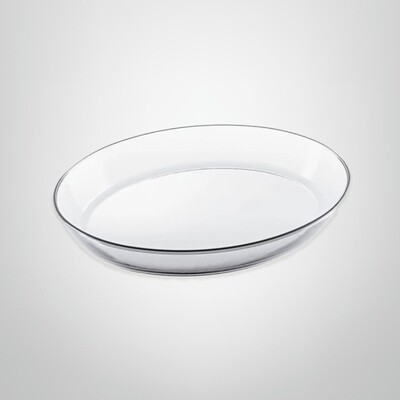 Asadera Ovalada de Vidrio Templado 2400ml MARINEX "Oval"