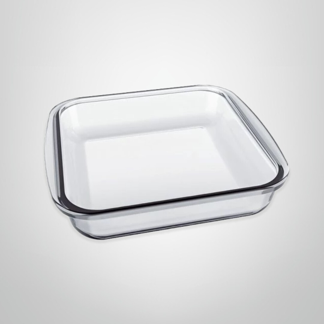 Asadera Cuadrada de Vidrio Templado 1800ml MARINEX "Classica"