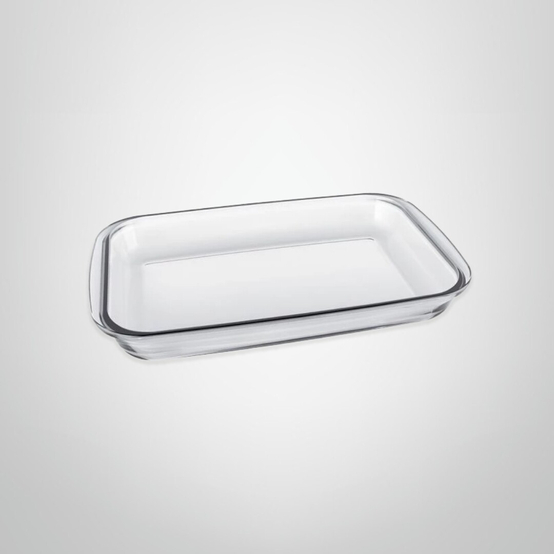 Asadera Rectangular de Vidrio Templado 2200ml MARINEX "Classica"