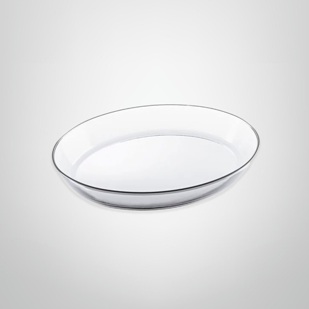 Asadera Ovalada de Vidrio Templado 1600ml MARINEX "Oval"