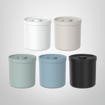 Papelera Redonda con Tapa 6 Litros OU "Bold"