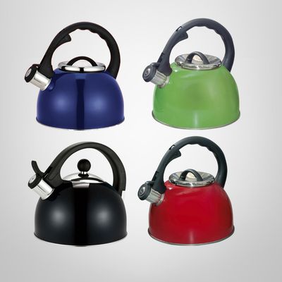 Caldera con Silbato de Acero Inoxidable 2,5 Litros Colores CUORI