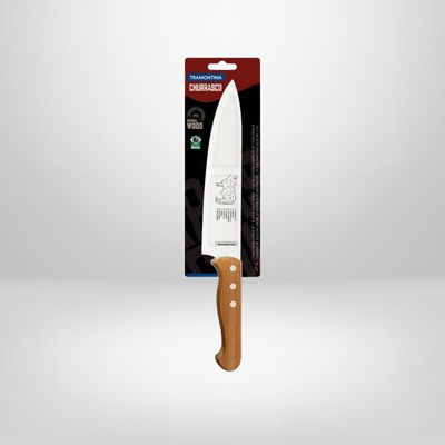 Cuchilla Churrasco 8" c/Mango de Madera TRAMONTINA