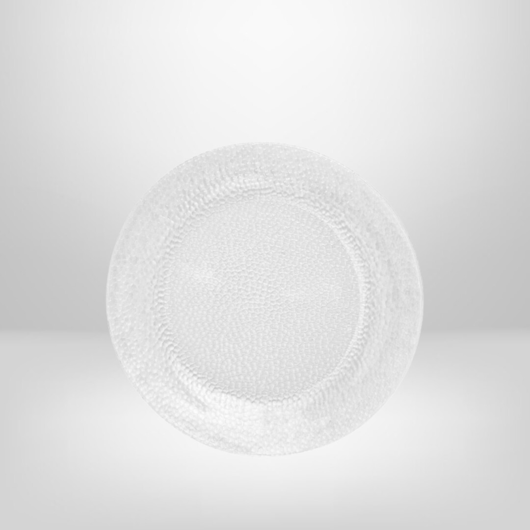Plato Llano de Vidrio 23cm "Acqua" NADIR