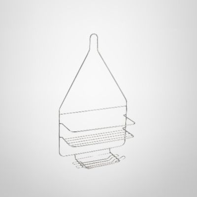 Porta Shampoo Cromado 26x10x45cm