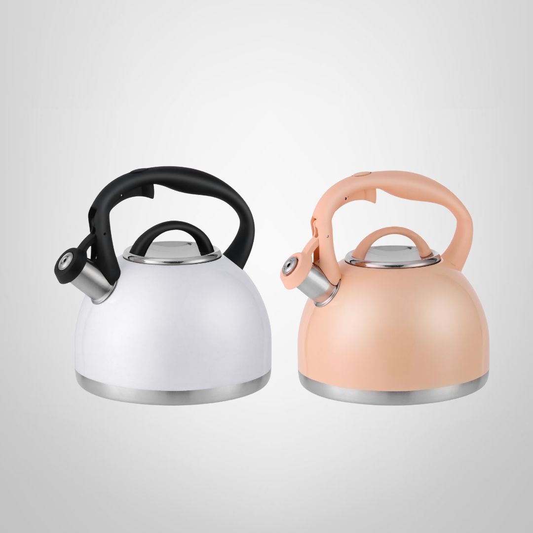 Caldera con Silbato de Acero Inoxidable 3 Litros CUORI 2 Colores