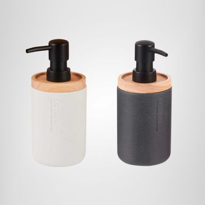 Dispensador de Cerámica c/Madera de Bambú