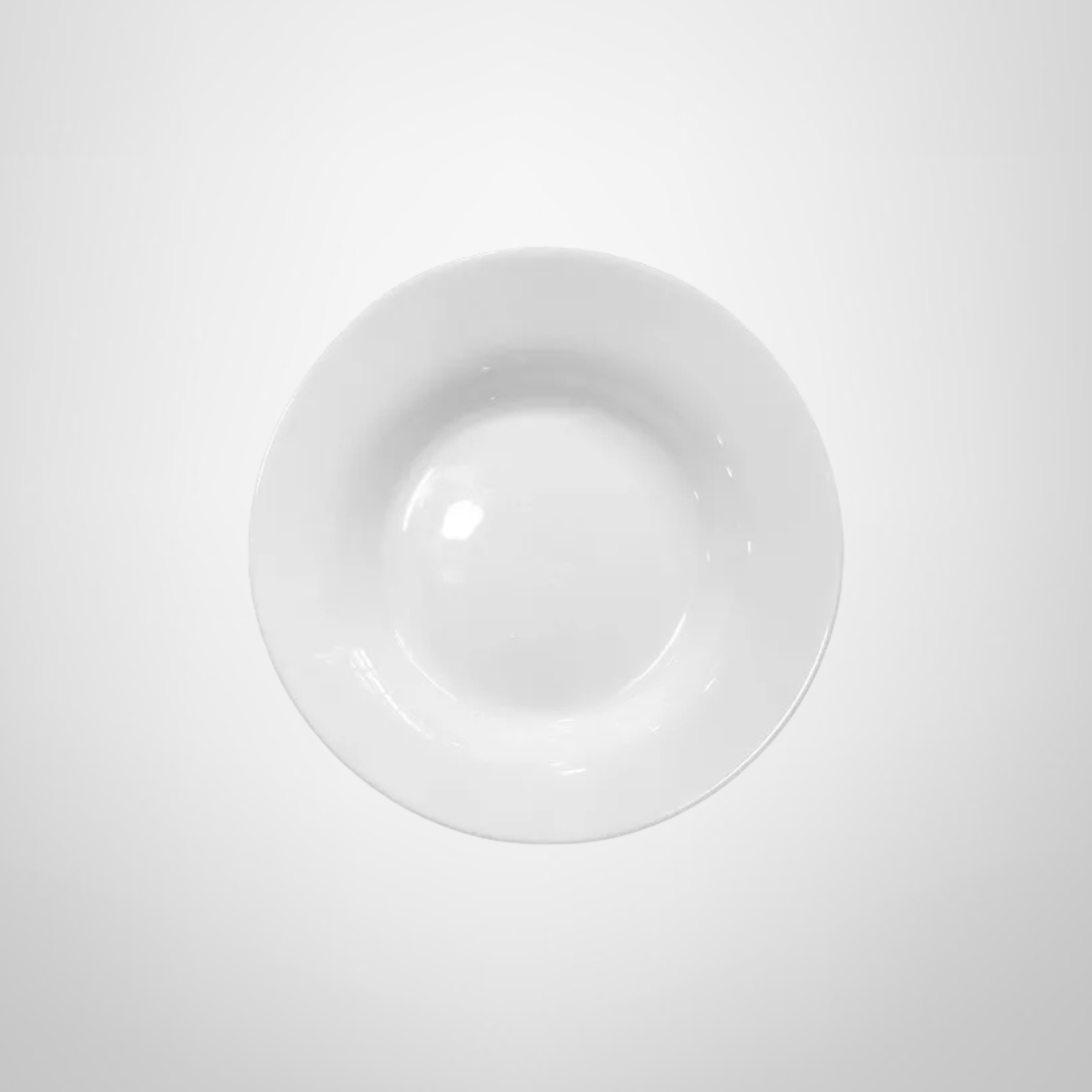Plato Hondo 23cm "Menú" NADIR Blanco